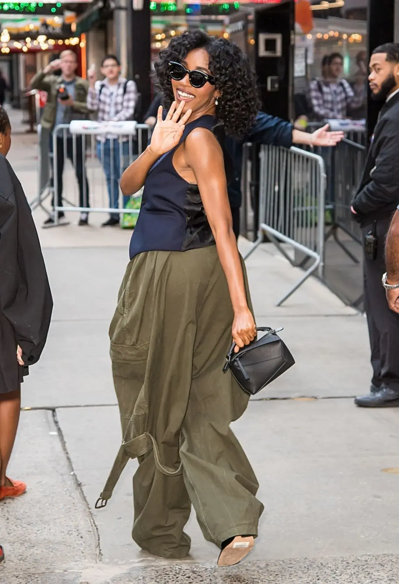 American actress Ayo Edebiri Stills at GMA in New York